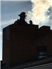 Firefighter in Chimney