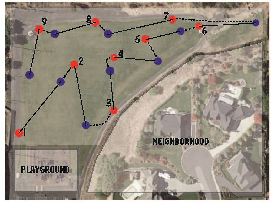 Disk Golf Hole Map