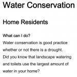 Home Water Conservation