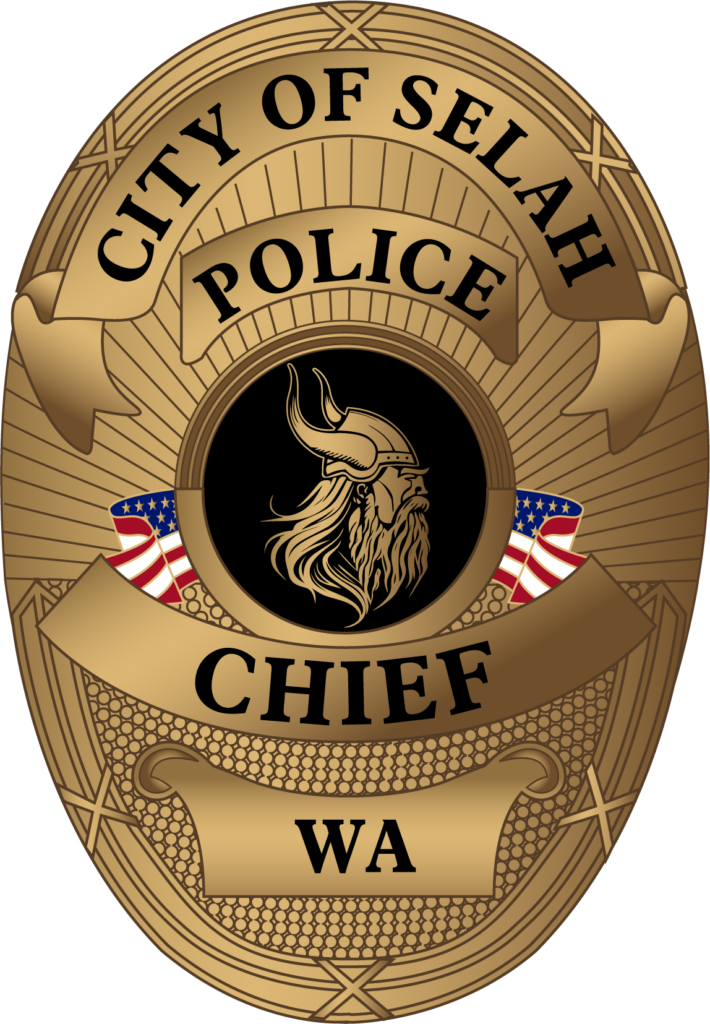 Selah Police Department Viking Badge for Cheif